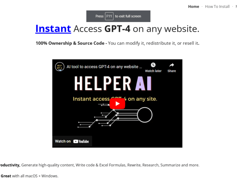 Helper AI