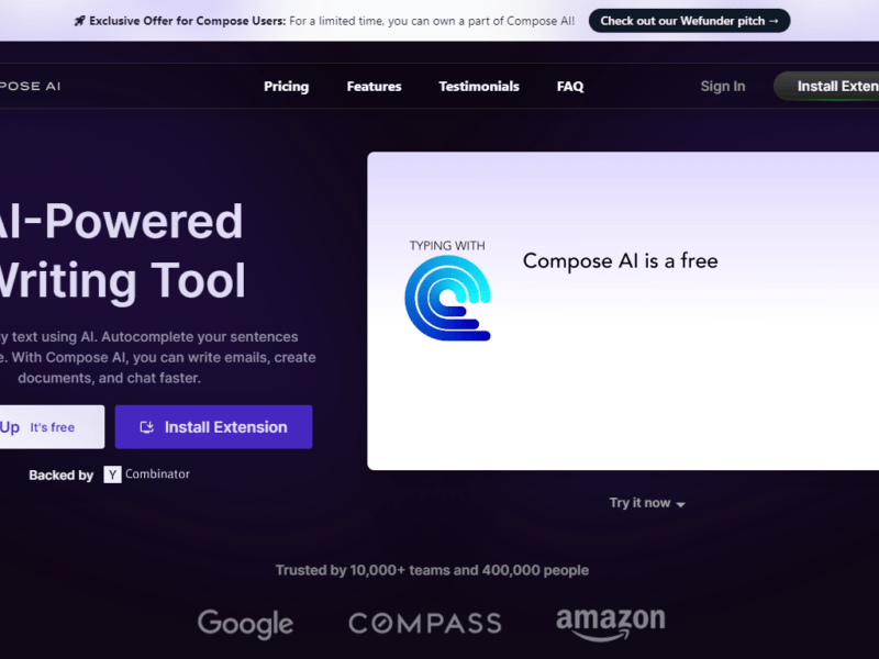 auto completion AI Tools | Chrome extension